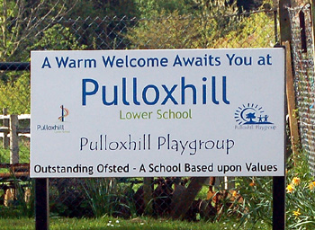 Pulloxhill Lower School sign April 2011